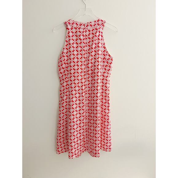 J.McLaughlin Patterned Linen Shift Dress with Halter Neck - Picture 3 of 7